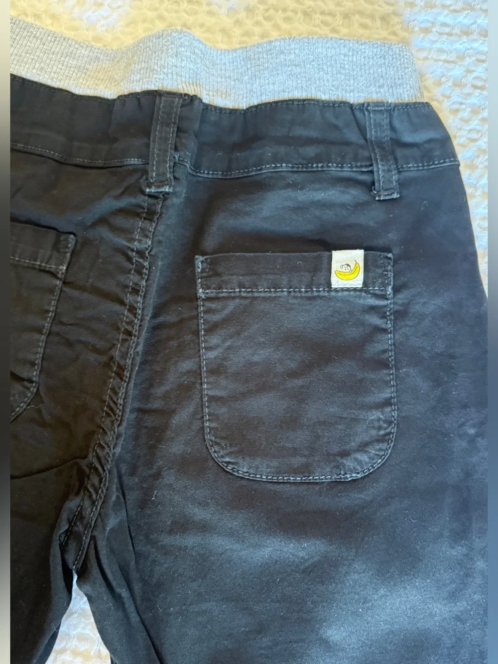 Two Hoonana Kids Stretch Waist Shorts - Black & Burgundy Size 6